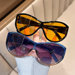 Fashion New style oversized oval sunglasses leopard print sunglasses