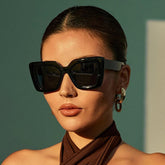 Custom logo candy colorful square frame sunglasses uv400 oversized sunglasses