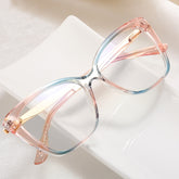 Designer brand leopard print glasses reading computer double colorful anti blue light glasses