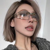 Hot sale custom logo fashion sunglasses metal frame y2k rivet sunglasses