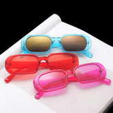 New style Fashion trend small frame sunglasses Jelly-colored oval small frame ins glasses