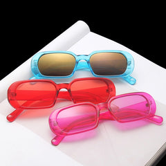 New style Fashion trend small frame sunglasses Jelly-colored oval small frame ins glasses