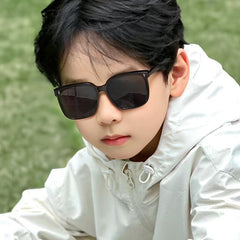 New style fashion kids sunglasses square cool boys uv400 oversized kids sunglasses