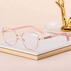 Fashion Personality thin frame Metal frame anti-blue light glasses Thin face frame glasses