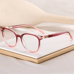 Custom logo acetate anti blue light glasses round frame rivet fashion hot sale glasses frame