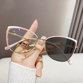New style cat eye anti-blue light fashion trend eyewear glasses personality with ladies glasses