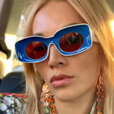 New personality sunglasses glasses rectangle frame candy colorful sunglasses