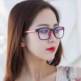 High quality rectangle anti blue light glasses square computer reading glasses