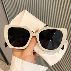 High quality oversized leopard print sunglasses irregular sunglasses