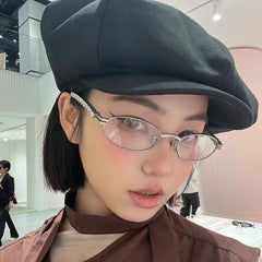 New personality fashion love diamond sunglasses ins trend oval small frame outdoor sunglasses