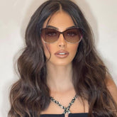 New trend women magnetic absorption mirror set anti-blue glasses two-color polarized sunglasses