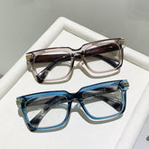 New fashion square anti blue light glasses computer reading glasses