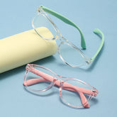 High quality comfort candy colorful kids glasses square boy girl glasses