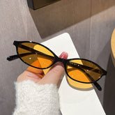 Hot sale small oval sunglasses new style luxury trend uv400 gradient colorful sunglasses