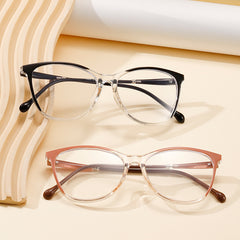 Fashion TR90 Anti-blue light glasses frame cat eye square frame glasses