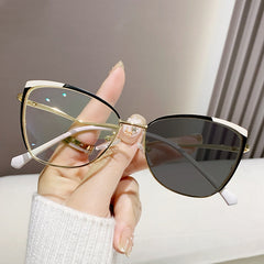 New style cat eye anti-blue light fashion trend eyewear glasses personality with ladies glasses