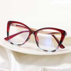 Designer brand leopard print glasses reading computer double colorful anti blue light glasses