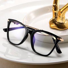 New fashion cat eye reading computer glasses anti blue light metal frame glasses