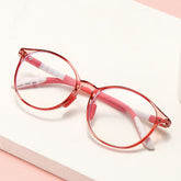 High quality round pc frame kids glasses anti blue light reading computer glasses