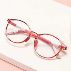High quality round pc frame kids glasses anti blue light reading computer glasses