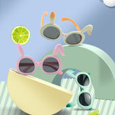 2025 New fashion sunglasses for kids girl cute uv400 Cartoon polarizer sunglasses