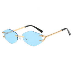 Frameless grapple polygon sunglasses Personality funny sunglasses trend sunglasses
