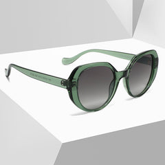 High quality round frame sunglasses leopard print uv400 sunglassses