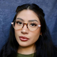 High quality leopard print anti blue light glasses candy colorful round frame reading glasses