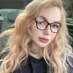 New fashion leopard print glasses anti blue light tortoise shell cat eye vintage glasses
