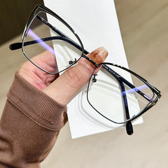 New style fashion anti blue light glasses cat eye print pink weateye glasses for women