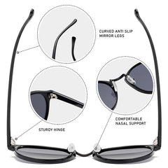 New style fashion leopard print sunglasses round frame uv400 vintage sunglasses