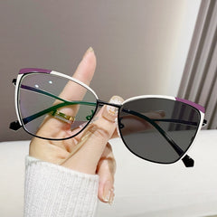 New style cat eye anti-blue light fashion trend eyewear glasses personality with ladies glasses