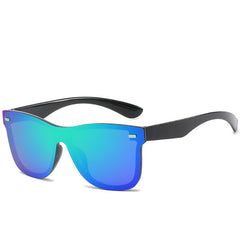 Luxury fashion sport sunglasses blue silver sunglasses outdoor sunglasses for men