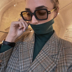 Custom logo Small frame square sunglasses decorated with hip hop sunglasses