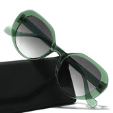 High quality round frame sunglasses leopard print uv400 sunglassses