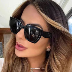 High quality oversized leopard print sunglasses irregular sunglasses