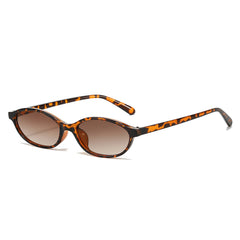 Hot sale fashion vintage small oval sunglasses tortoise shell pc frame sunglasses