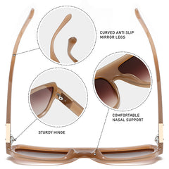 High quality Square frame sunglasses fashion plastic pilot sunglasses