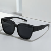 High quality acetate leopard print frame sunglasses square yellow lens sunglasses