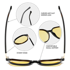 Fashion leopard print sunglasses acetate gradient colorful uv400 sunglasses