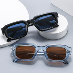 Hot sale fashion small rectangle sunglasses custom logo uv400 square sunglasses