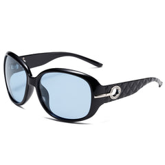 Polarized oversized women's square framed sunglasses fashion UV protection retro sunglasses