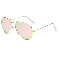 Custom logo double bridge colorful sunglasses gradient colorful pink lens sunglasses