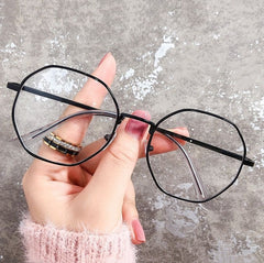 Vintage round glasses anti blur light glasses frame fashion computer reading glasses