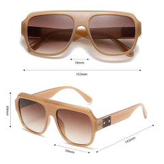 High quality Square frame sunglasses fashion plastic pilot sunglasses