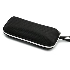 Custom logo black Retro sunglasses case With zipper Glasses case printed LOGO