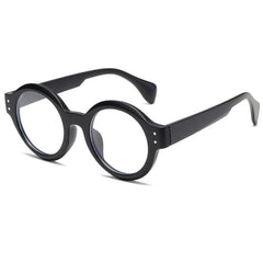 Retro rivet round frame sunglasses vintage fashion trend UV protection sunglasses