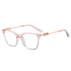 New fashion cat eye reading computer glasses anti blue light metal frame glasses