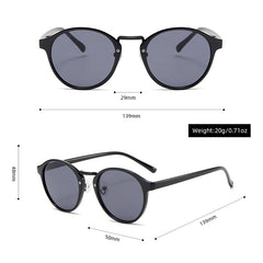 New style fashion leopard print sunglasses round frame uv400 vintage sunglasses