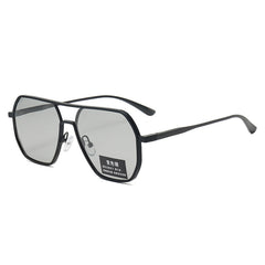 Vintage double bridge steampunk sunglasses black lens outdoor drive sunglasses